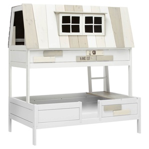 Cama cabaña 120x200cm HANGOUT somier Deluxe Lifetime blanco