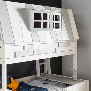 Cama cabaña 140x200cm HANGOUT somier Deluxe Lifetime blanco