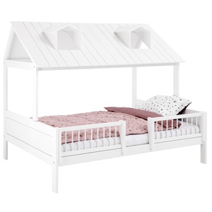 Cama cabaña 140x200cm + somier Deluxe BEACH HOUSE Lifetime blanco