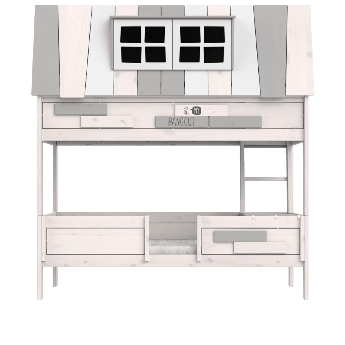 Cama cabaña 90x200cm HANGOUT Lifetime blanqueado