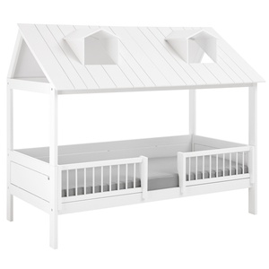 Cama cabaña 90x200cm + somier Deluxe BEACH HOUSE Lifetime blanco