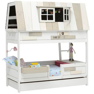 Cama cabaña 90x200cm somier Deluxe HANGOUT Lifetime blanco
