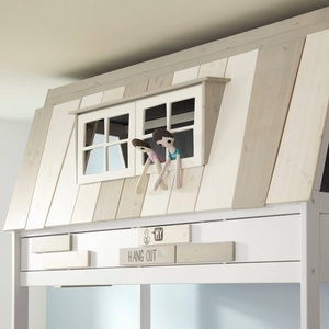 Cama cabaña 90x200cm somier Deluxe HANGOUT Lifetime blanco