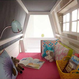 Cama cabaña 90x200cm somier Deluxe HANGOUT Lifetime blanqueado
