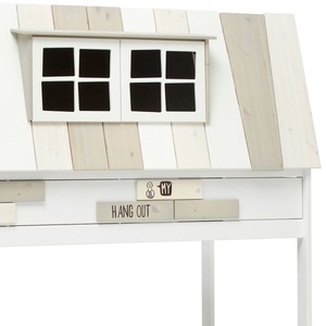 Cama cabaña 90x200cm somier Deluxe HANGOUT Lifetime blanqueado