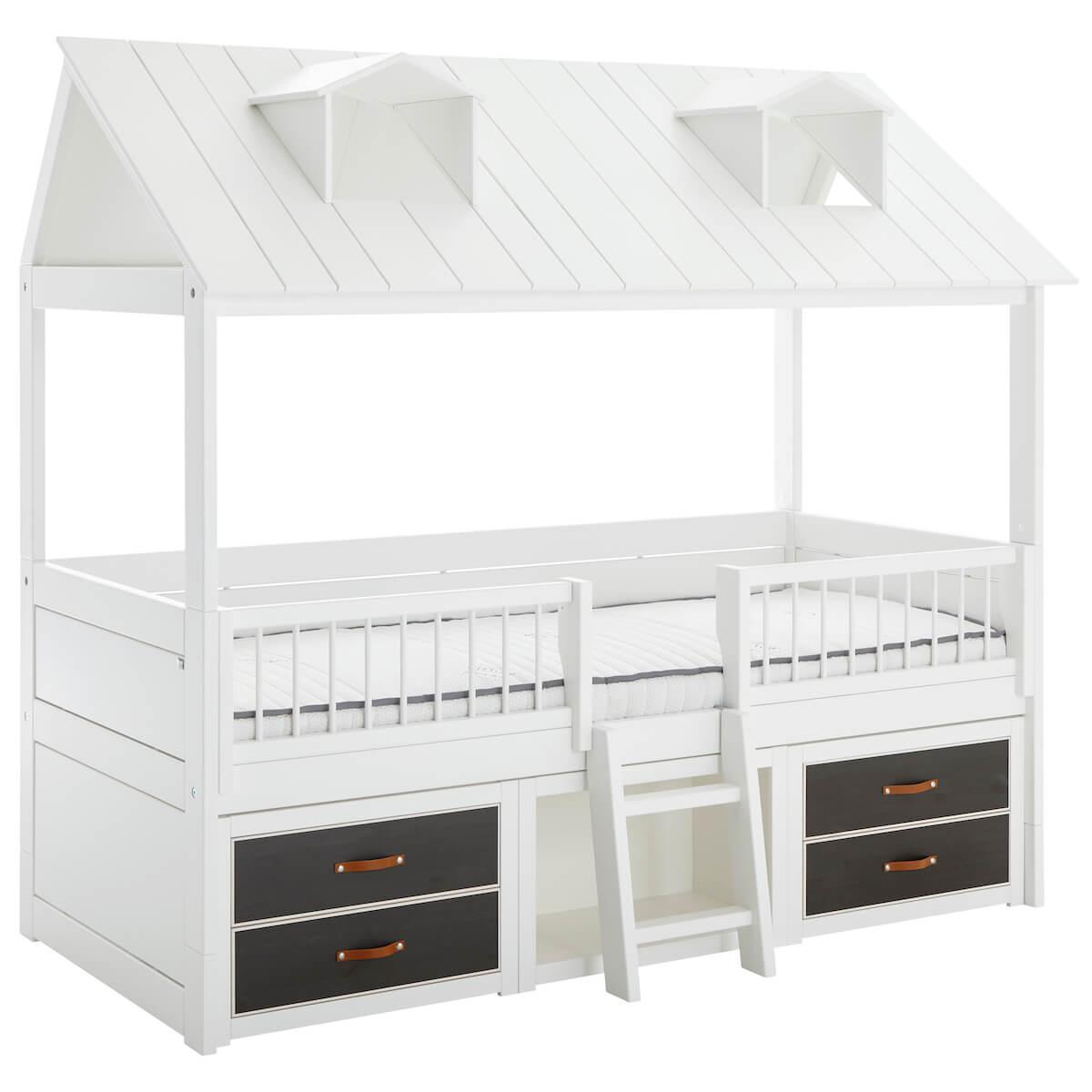 Cama cabaña-cabina 90x200cm BEACH HOUSE Lifetime blanco