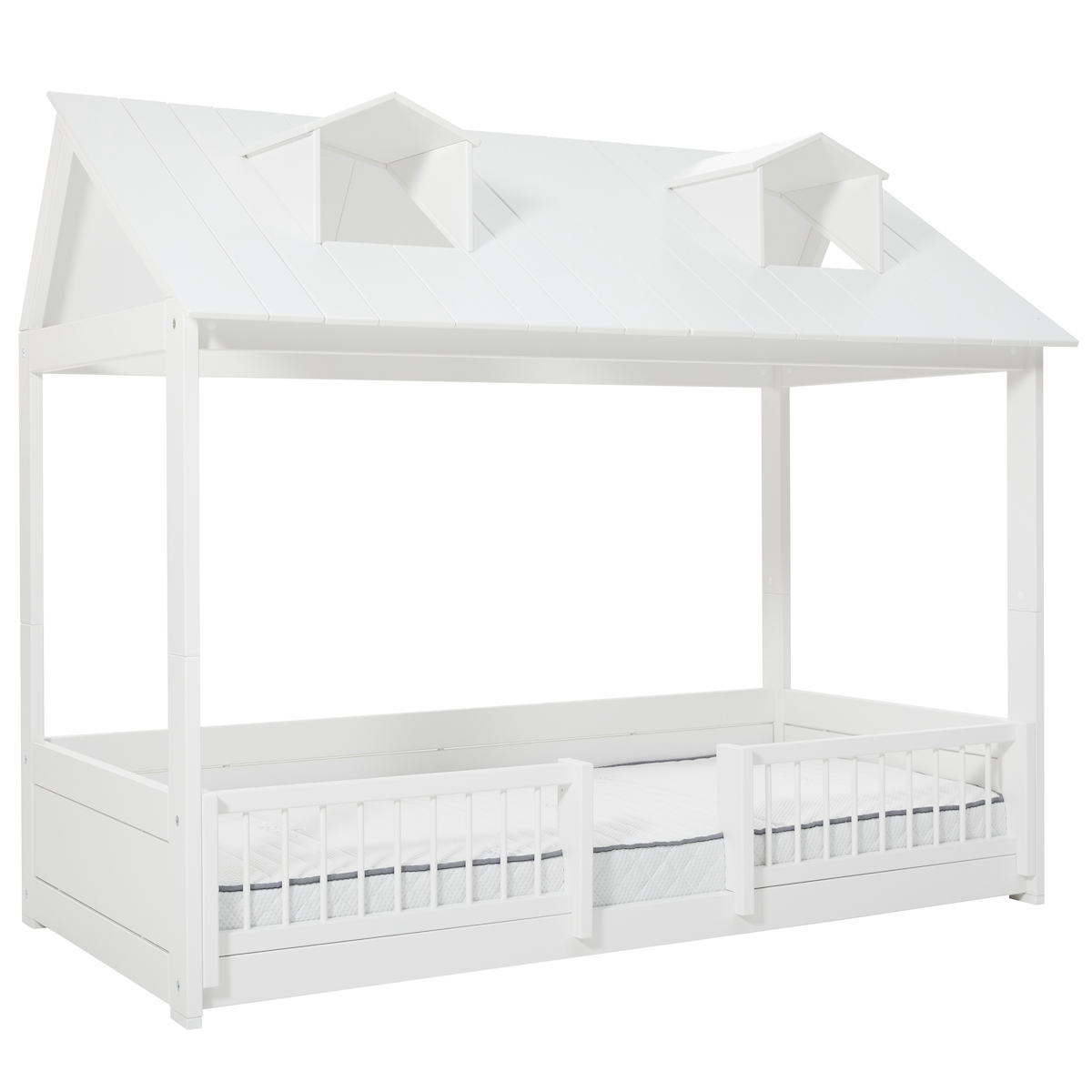 Cama cabaña montessori 2 en 1 BEACH HOUSE Lifetime blanco