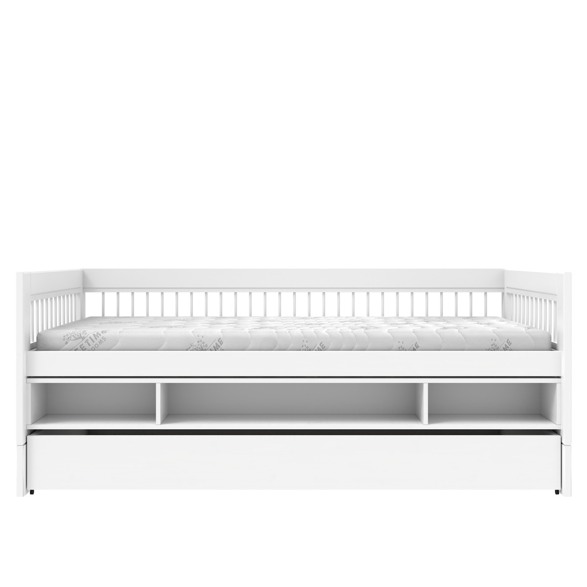 Cama cabina 90x200cm almacenaje-cajón BREEZE Lifetime blanco