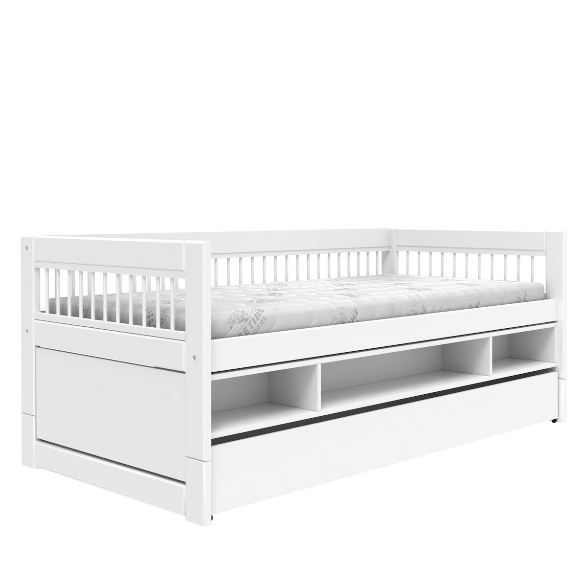 Cama cabina 90x200cm almacenaje-cajón BREEZE Lifetime blanco