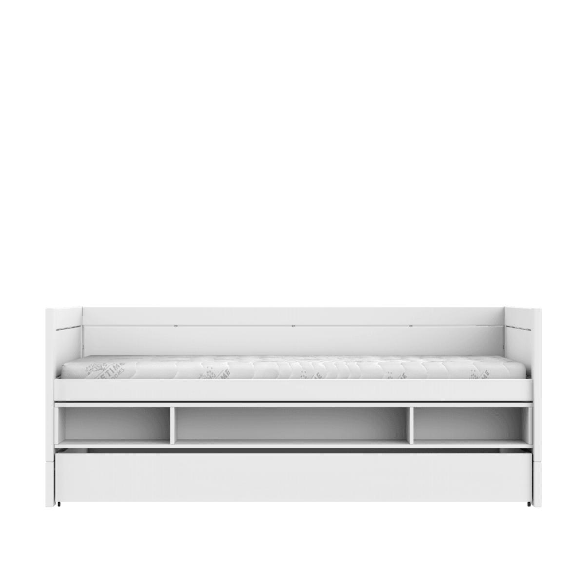 Cama cabina 90x200cm almacenaje-cajón Lifetime blanco