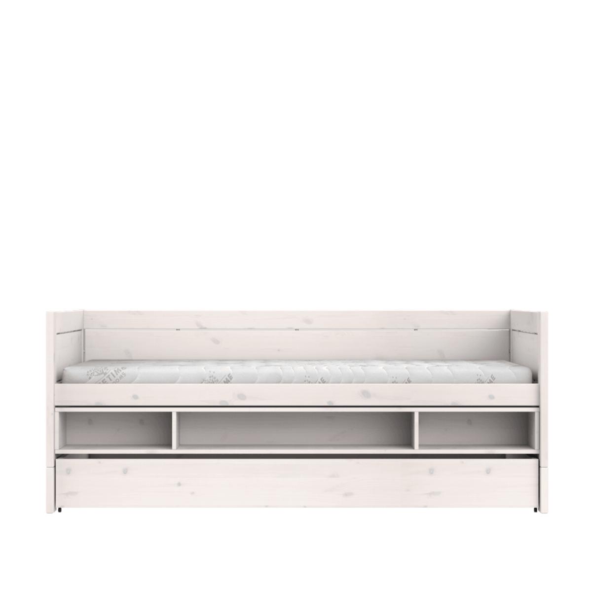 Cama cabina 90x200cm almacenaje-cajón Lifetime blanqueado