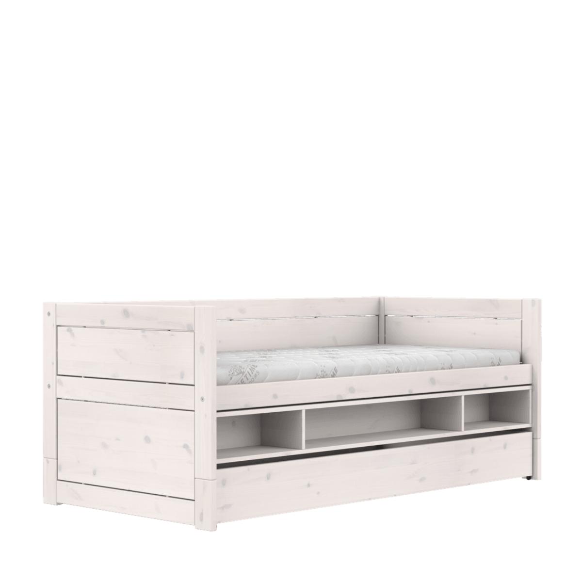 Cama cabina 90x200cm almacenaje-cajón Lifetime blanqueado