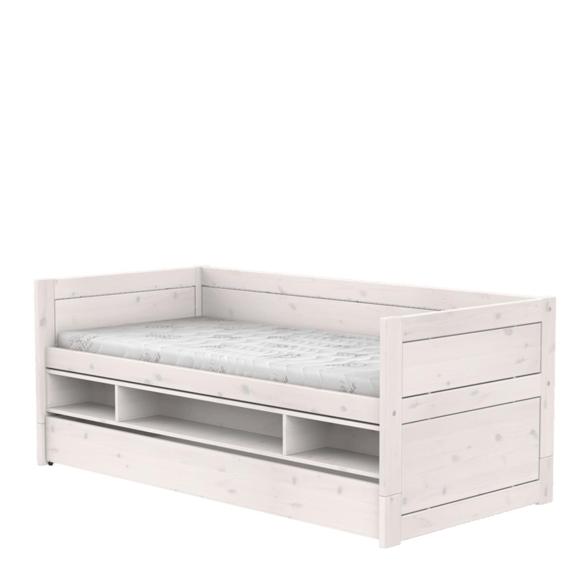 Cama cabina 90x200cm almacenaje-cajón Lifetime blanqueado