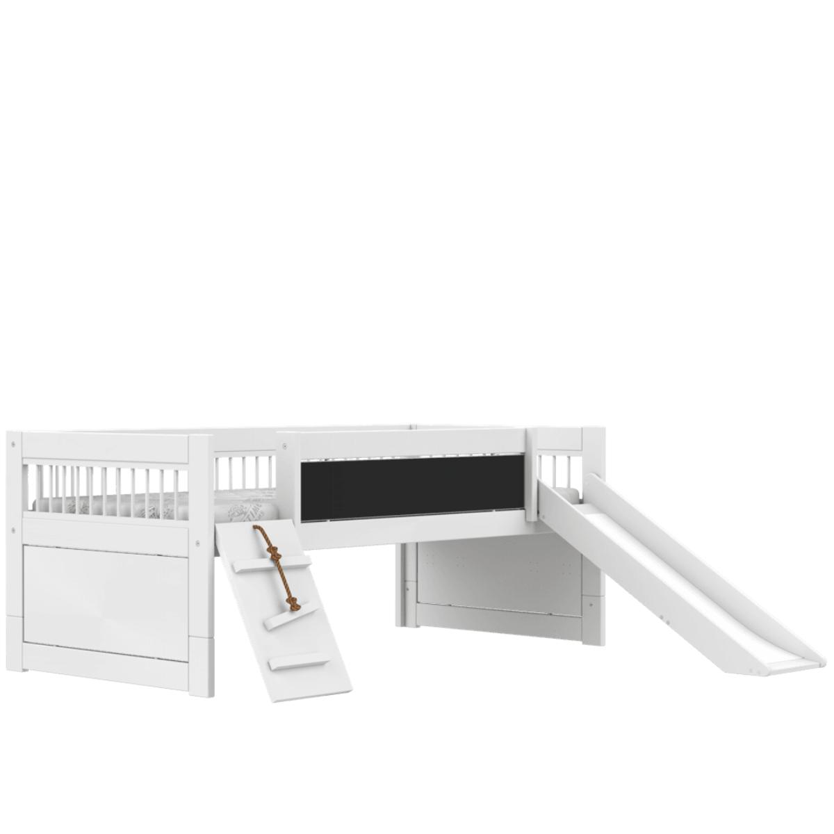 Cama cabina 90x200cm Climb & Slide BREEZE Somier Deluxe Lifetime blanco