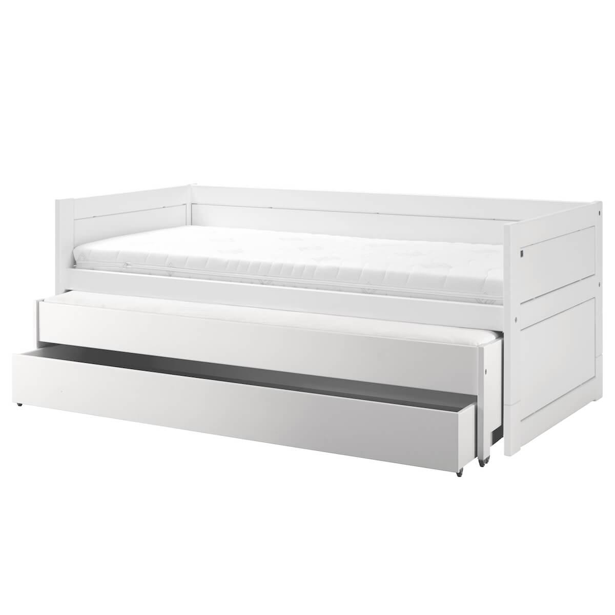Cama cabina 90x200cm nido-2 cajones Lifetime blanco