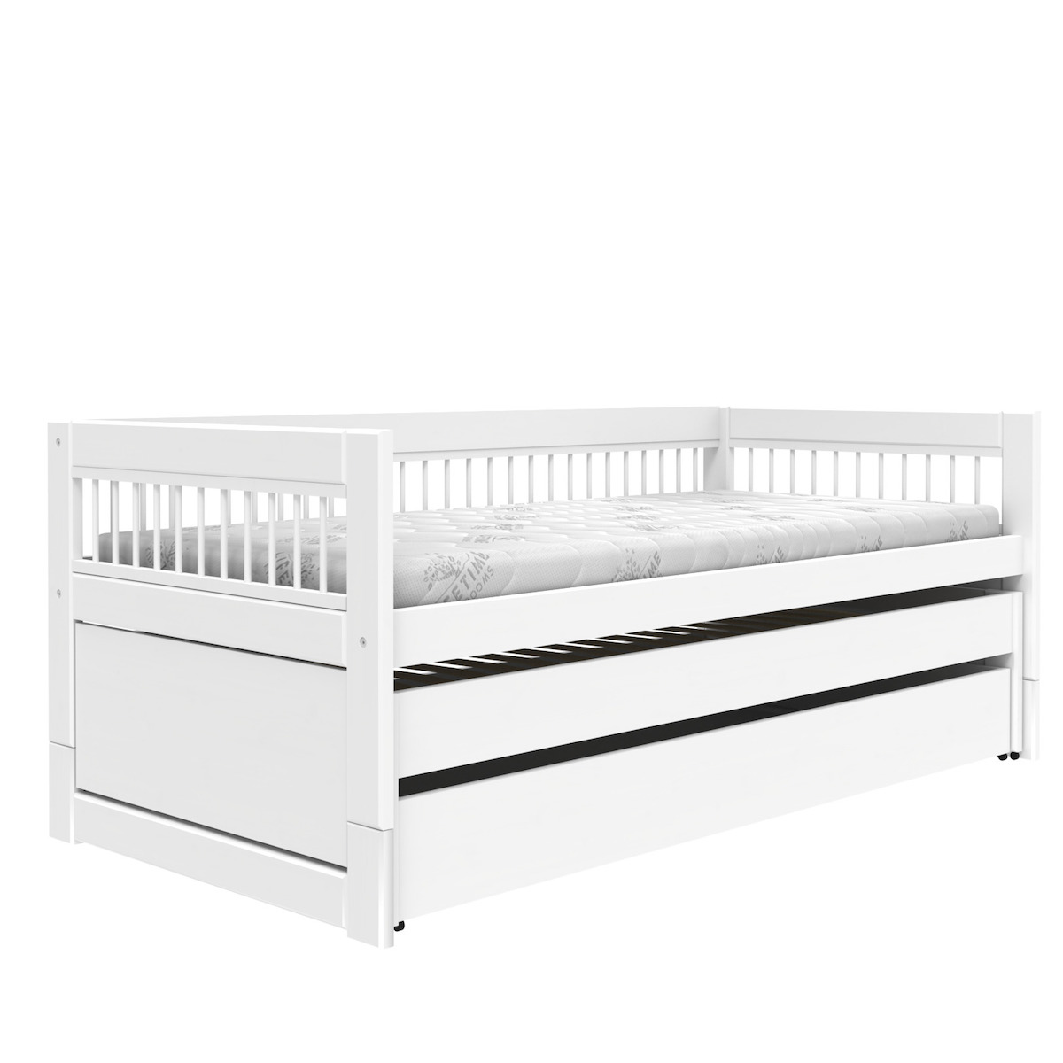Cama cabina 90x200cm nido-cajón BREEZE Lifetime blanco