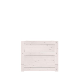 Cama cabina 90x200cm somier DELUXE Lifetime blanqueado