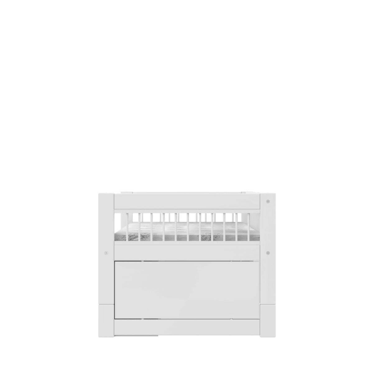 Cama cabina-cajones almacenamiento 90x200cm BREEZE Somier Deluxe Lifetime blanco