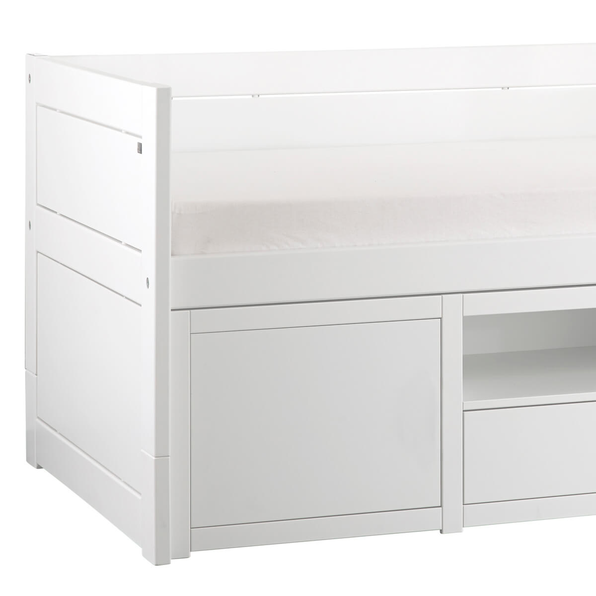 Cama cabina+pequeño mueble Lifetime blanco