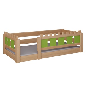 Cama Castillo baja DELUXE de Breuyn natural-verde