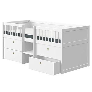 Cama compacta-4 cajones 90x200cm FREJA Flexa blanco