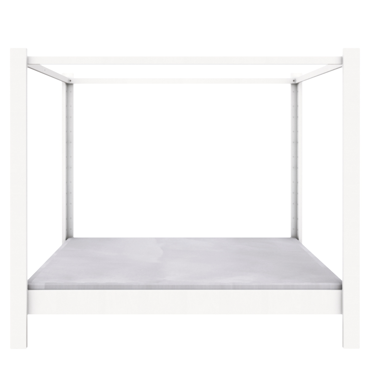 Cama con dosel 140x200cm DESTYLE de Breuyn lacado blanco