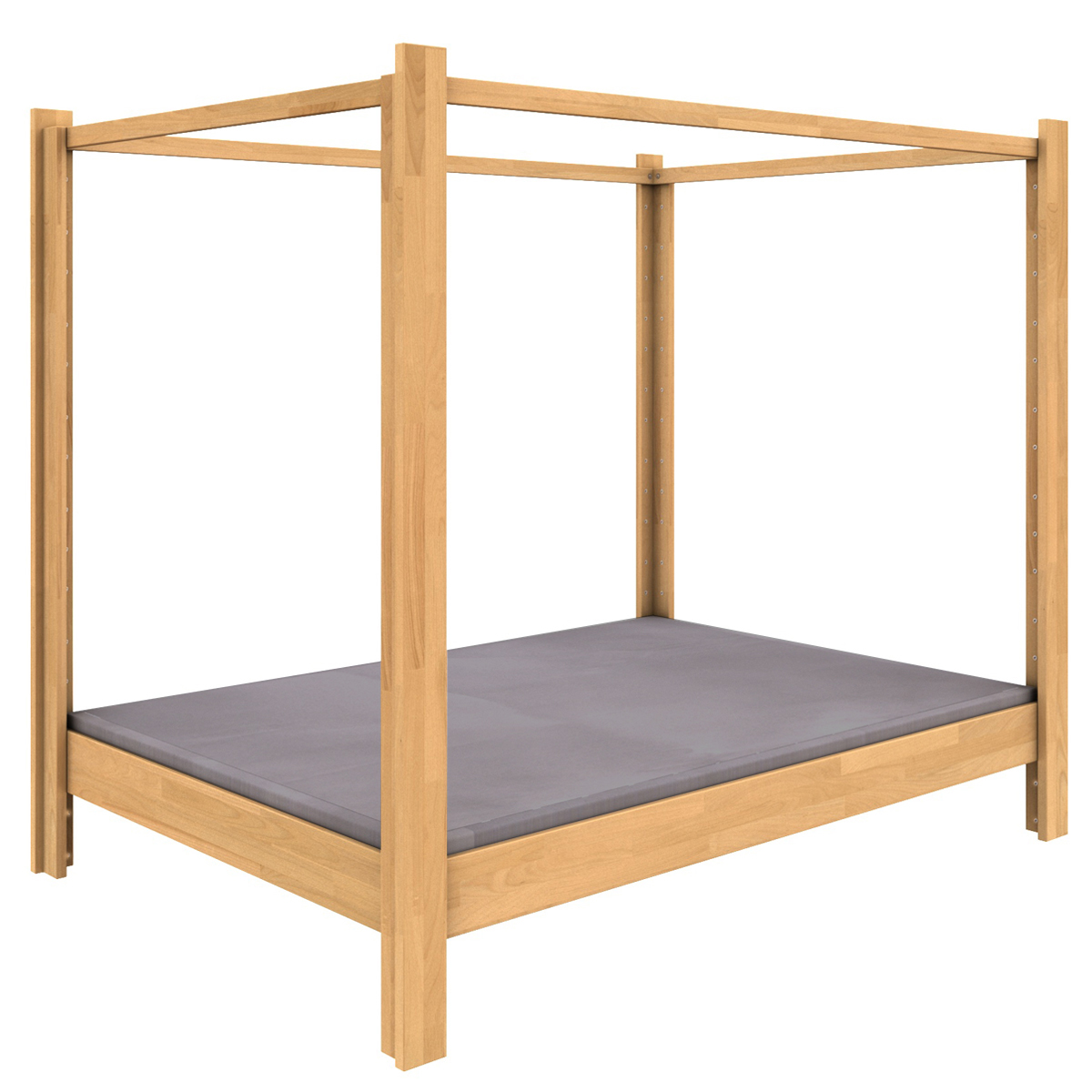 Cama con dosel 140x200cm DESTYLE de Breuyn natural