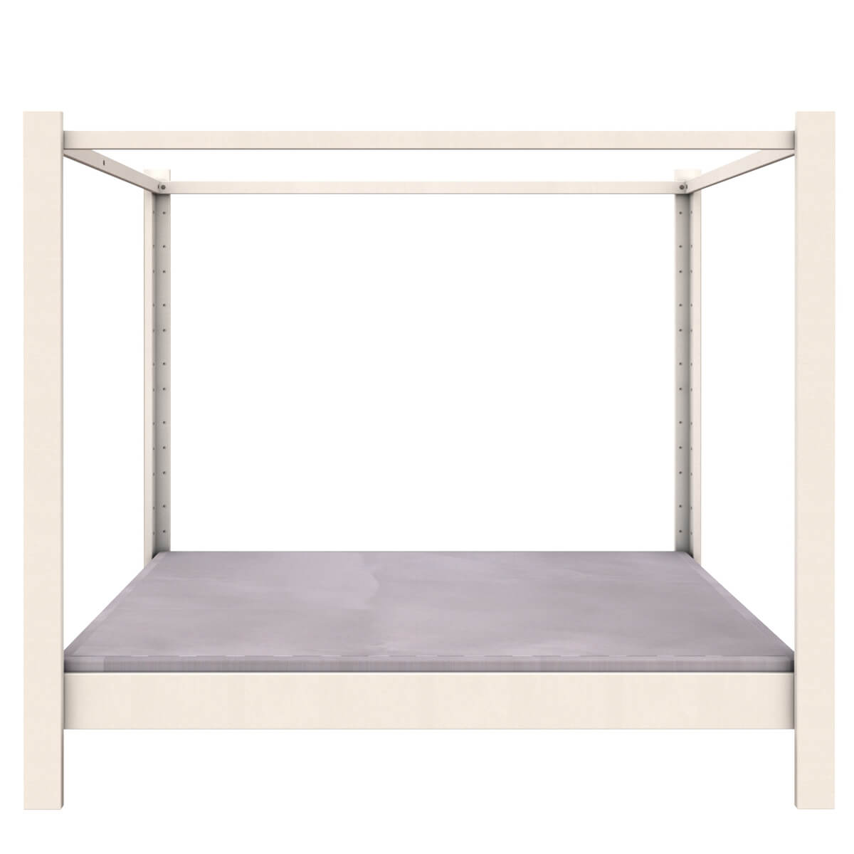 Cama con dosel 140x200cm DESTYLE de Breuyn tintada en blanco
