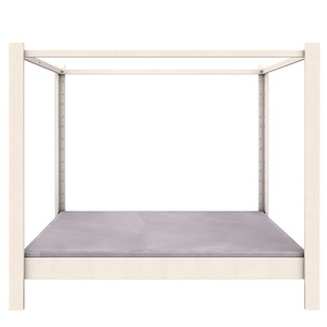 Cama con dosel 140x200cm DESTYLE de Breuyn tintada en blanco