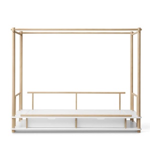 Cama dosel 90x180cm CAMP Oliver Furniture blanco-roble