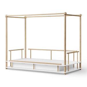Cama dosel 90x180cm CAMP Oliver Furniture blanco-roble