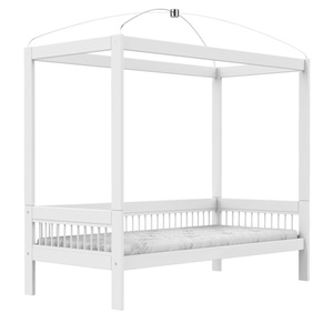 Cama dosel-cúpula 90x200cm BREEZE Somier Deluxe Lifetime blanco