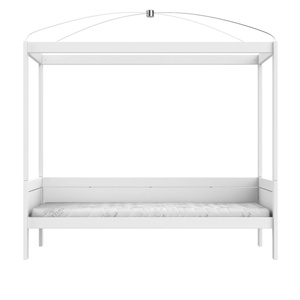 Cama dosel-cúpula 90x200cm somier DELUXE Lifetime blanco