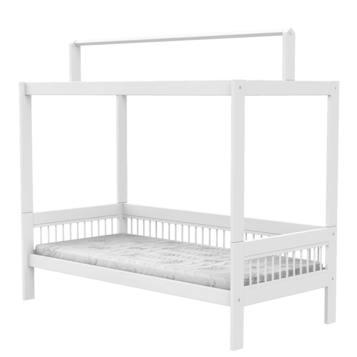 Cama dosel-techo 90x200cm BREEZE Somier Deluxe Lifetime blanco