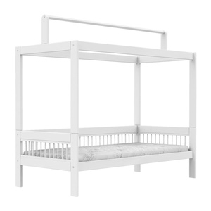 Cama dosel-techo 90x200cm BREEZE Somier Deluxe Lifetime blanco