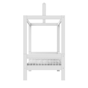 Cama dosel-techo 90x200cm BREEZE Somier Deluxe Lifetime blanco
