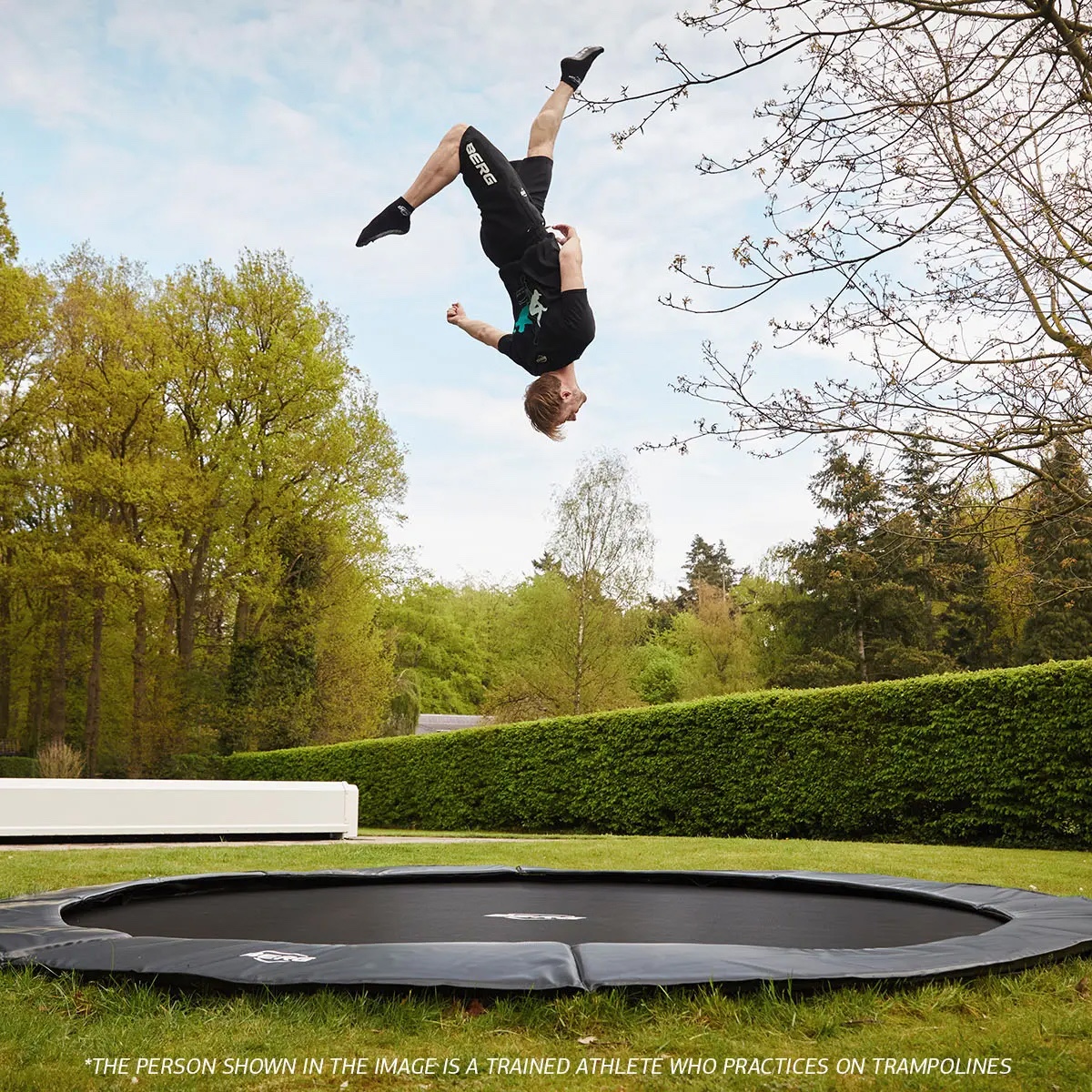 Cama elástica FlatGround 380cm SPORTS CHAMPION Berg gris