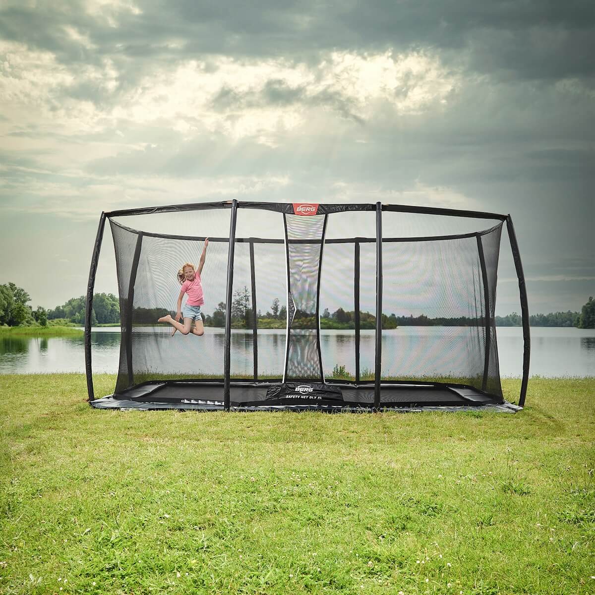 Cama elástica FlatGround 410cm SPORT ULTIM CHAMPION Berg gris