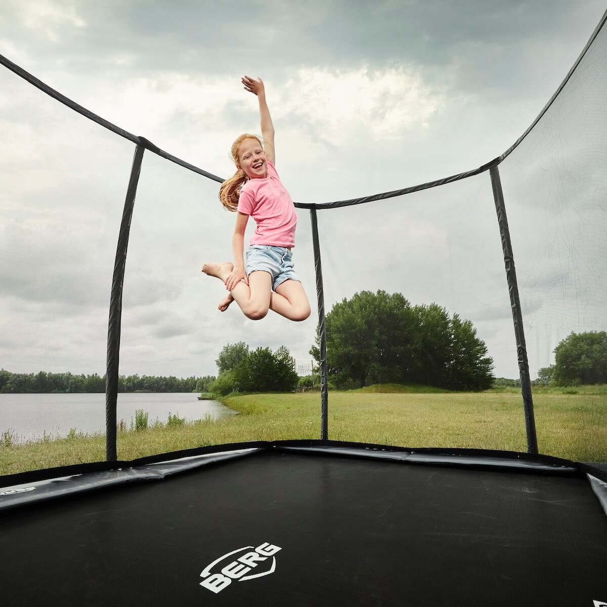 Cama elástica FlatGround 410cm SPORT ULTIM CHAMPION Berg gris