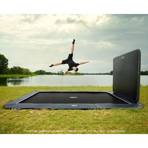 Cama elástica FlatGround 410cm SPORTS ULTIM CHAMPION+AeroWall Berg gris