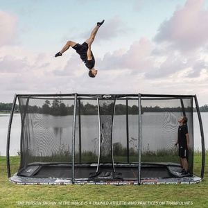 Cama elástica FlatGround 500cm SPORTS ULTIM PRO BOUNCER+red seguridad XL Berg