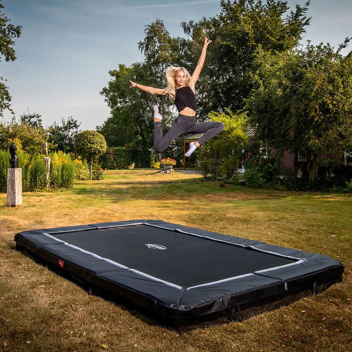 Cama elástica InGround 280cm SPORTS ULTIM FAVORIT Berg gris