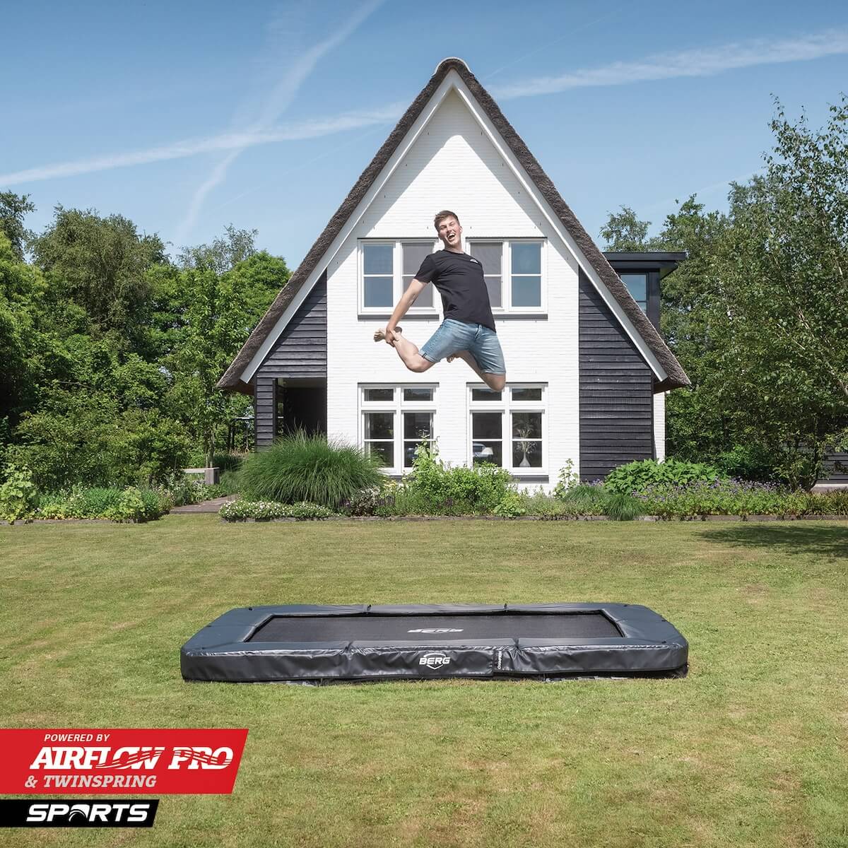 Cama elástica InGround 330cm SPORT ULTIM CHAMPION Berg gris