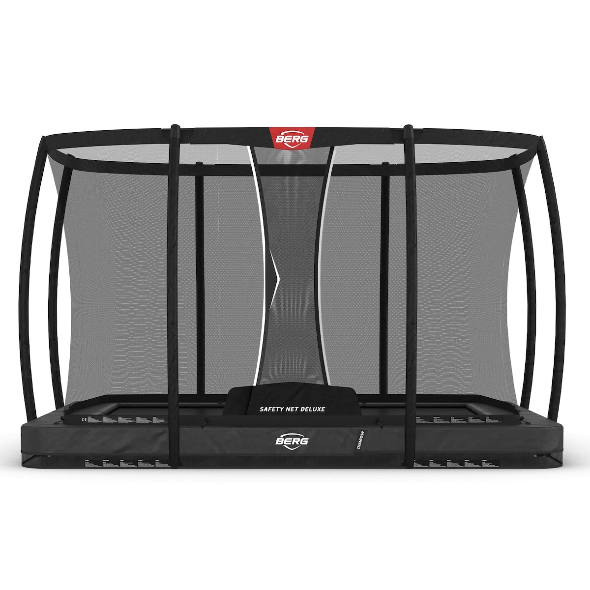 Cama elástica InGround 330cm ULTIM CHAMPION+red seguridad Deluxe Berg gris