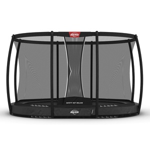 Cama elástica InGround 350cm GRAND CHAMPION+red seguridad Deluxe Berg gris