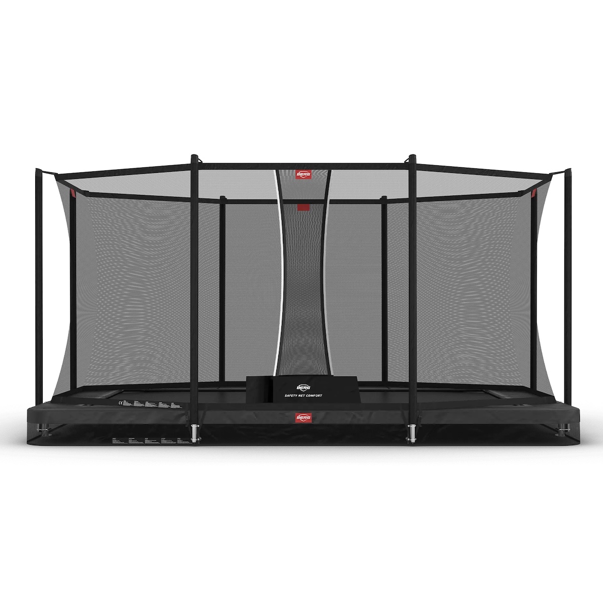 Cama elástica InGround 410cm ULTIM FAVORIT+red seguridad confort Berg gris