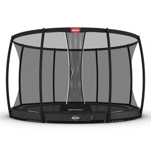 Cama elástica InGround 430cm CHAMPION+red seguridad Deluxe XL Berg gris
