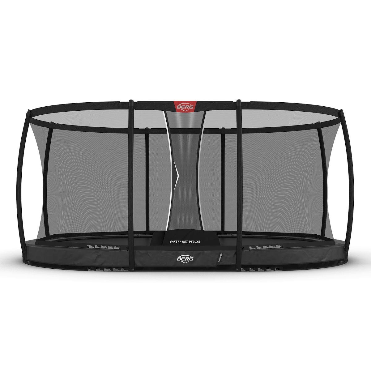 Cama elástica InGround 470cm GRAND CHAMPION+red seguridad Deluxe Berg gris
