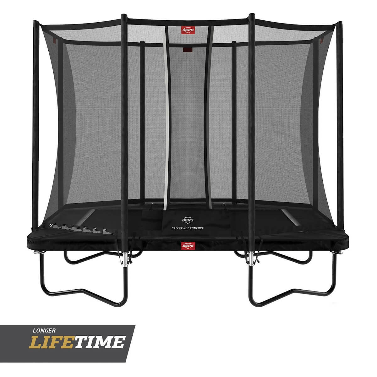 Cama elástica Regular 280cm ULTIM FAVORIT+red seguridad confort Berg negro