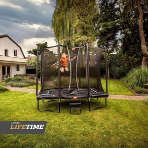 Cama elástica Regular 280cm ULTIM FAVORIT+red seguridad confort Berg negro